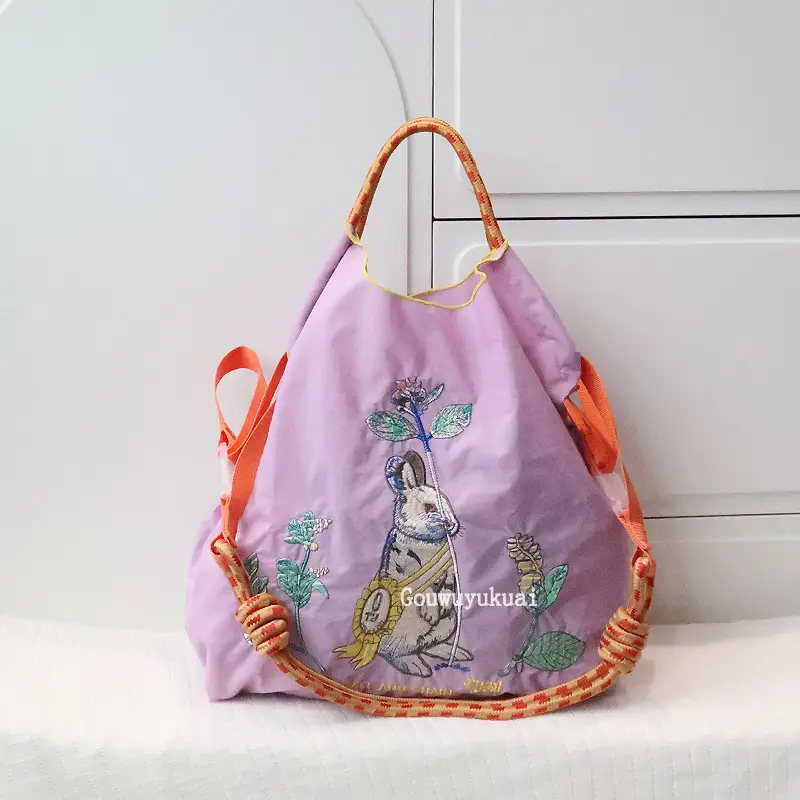New Niche Cartoon Beauty Rabbit Shoulder Crossbody Bag Large Capacity for Women - Image 22