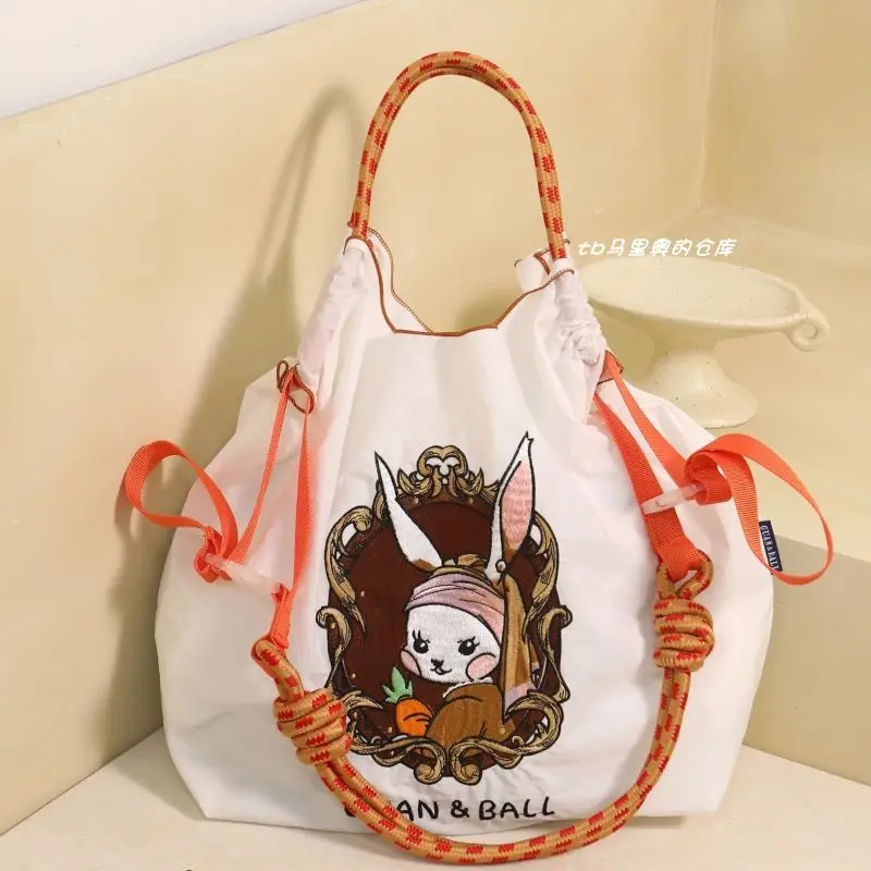 New Niche Cartoon Beauty Rabbit Shoulder Crossbody Bag Large Capacity for Women - Image 2