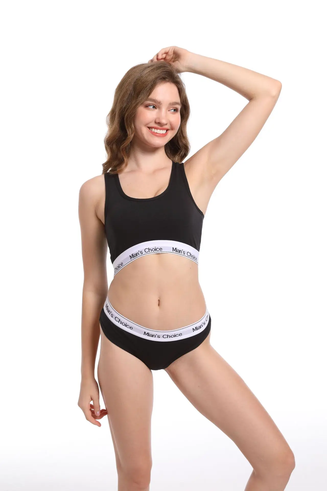 Women's White Cotton Push-Up Bra Set Large Busts — feature 11