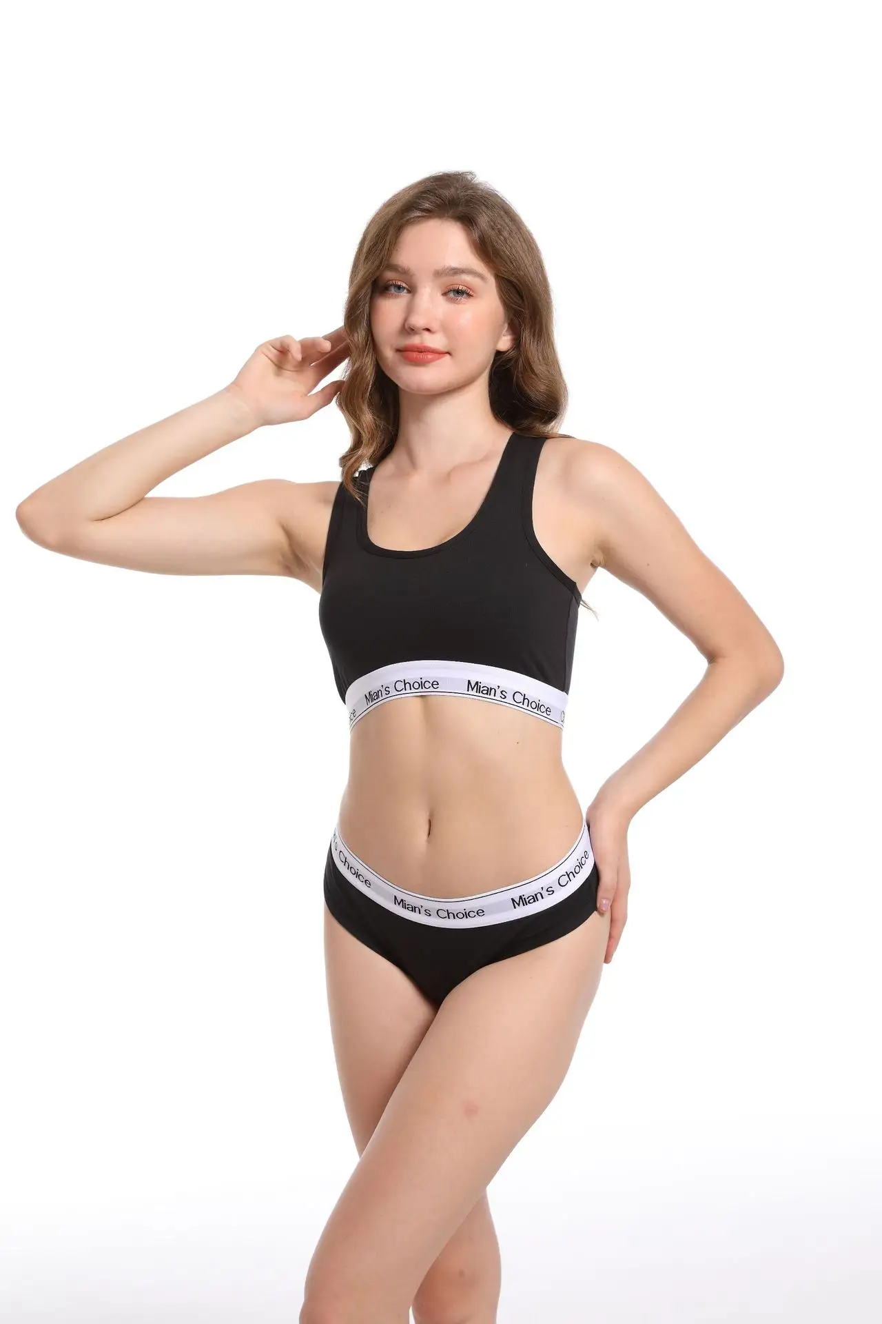 Women's White Cotton Push-Up Bra Set Large Busts — feature 6