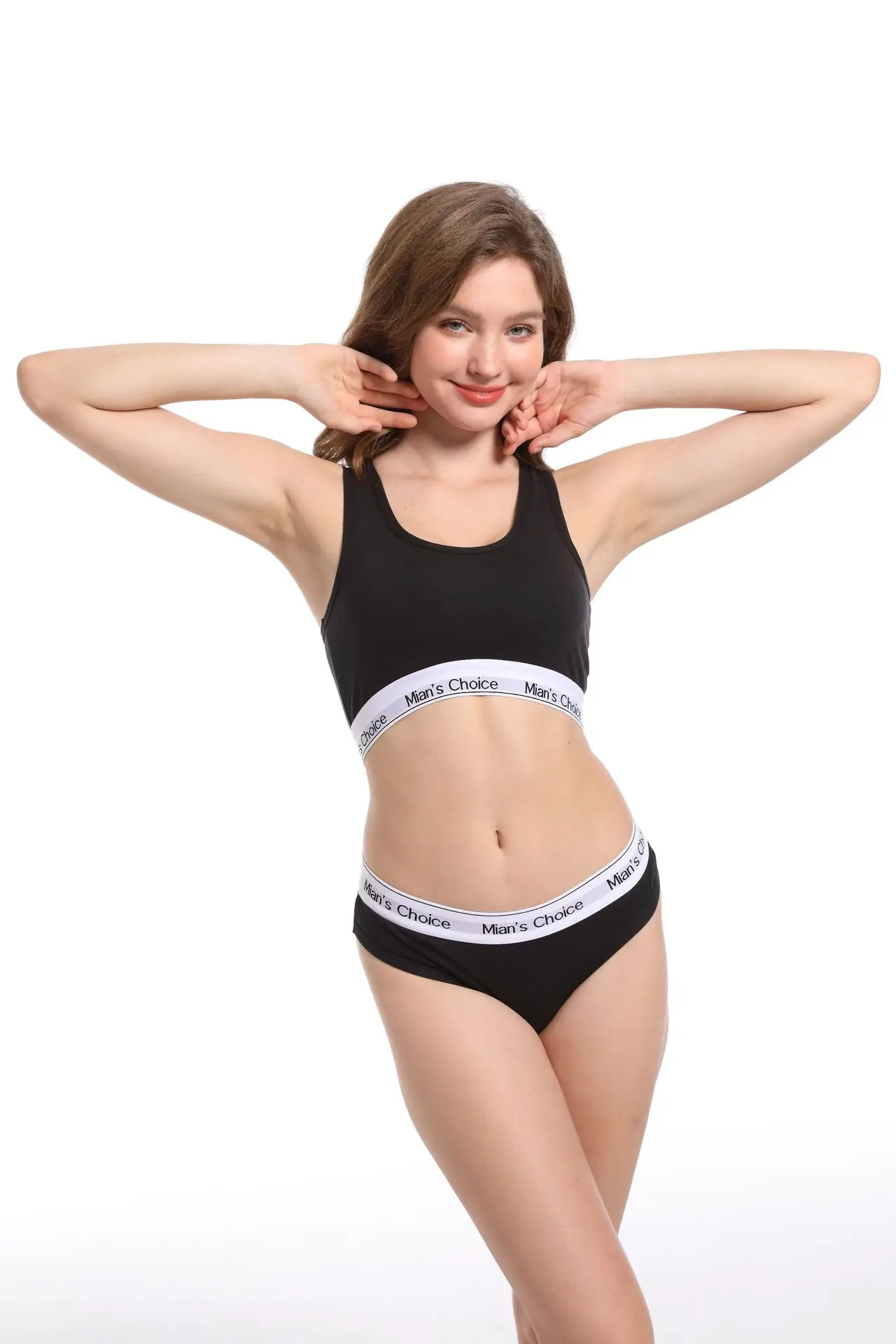 Women's White Cotton Push-Up Bra Set Large Busts — feature 7