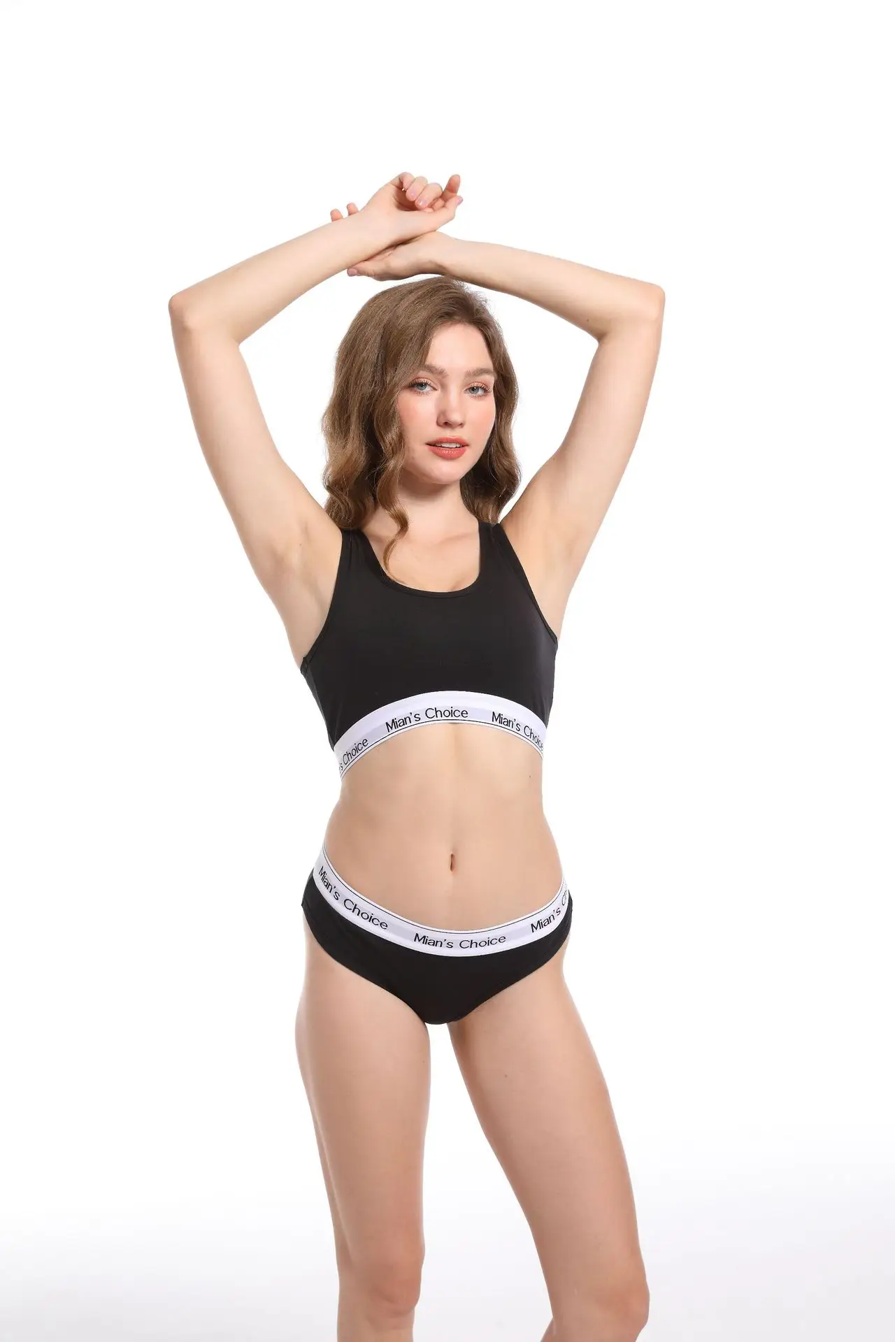 Women's White Cotton Push-Up Bra Set Large Busts — feature 9