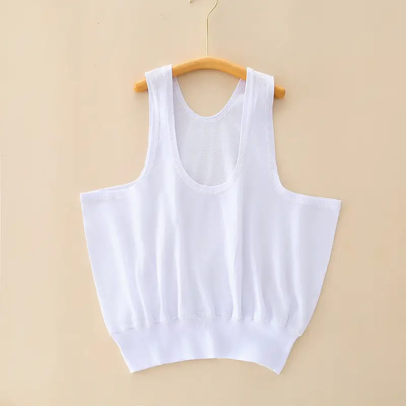Middle-aged and old pure cotton women's vest summer loose thin underwear undershirt hurdle sports old lady vest base