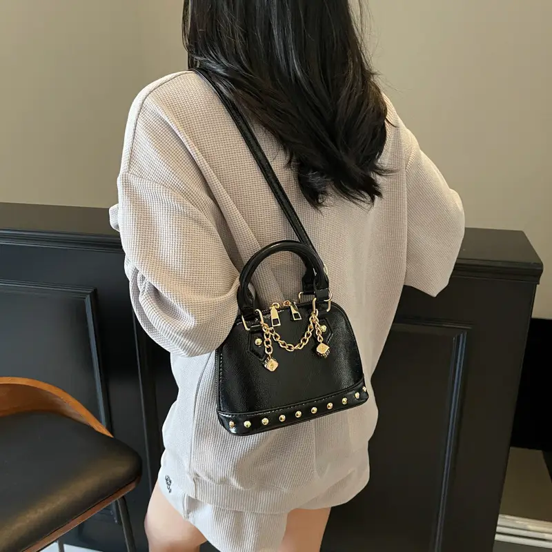 Silver Chain Satchel Bag for Women 2025 Spring - Image 9