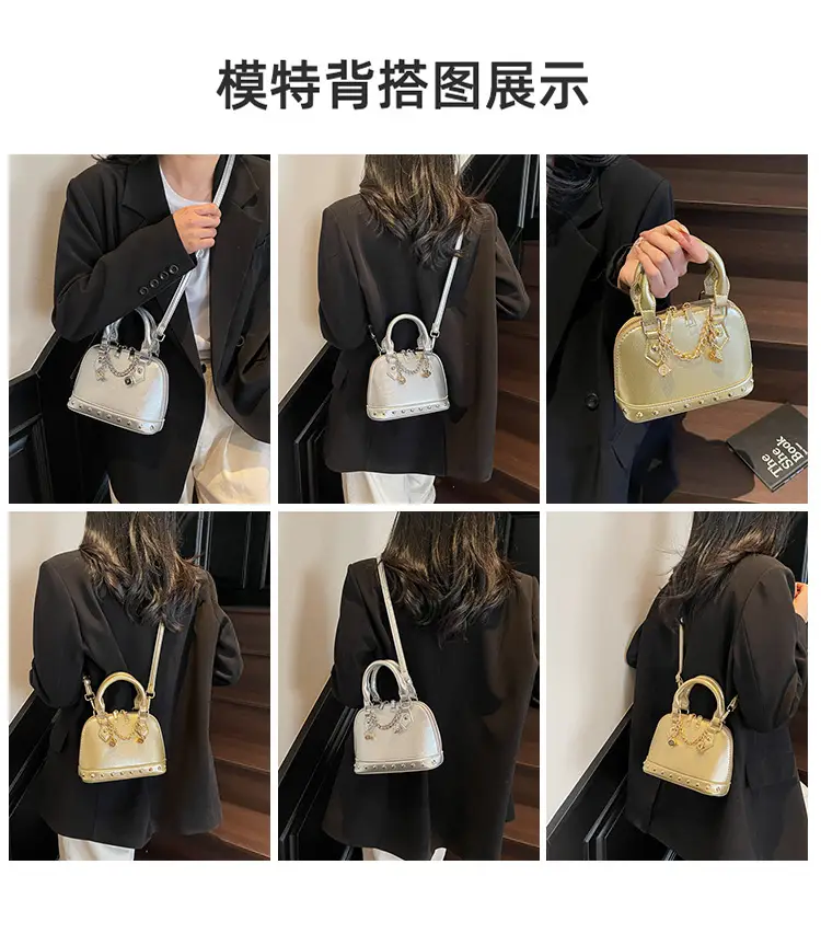 Silver Chain Satchel Bag for Women 2025 Spring — feature 10