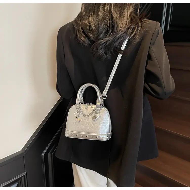 Silver Chain Satchel Bag for Women 2025 Spring — feature 20