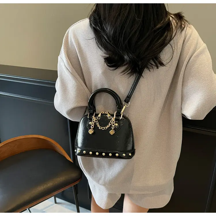 Silver Chain Satchel Bag for Women 2025 Spring — feature 43