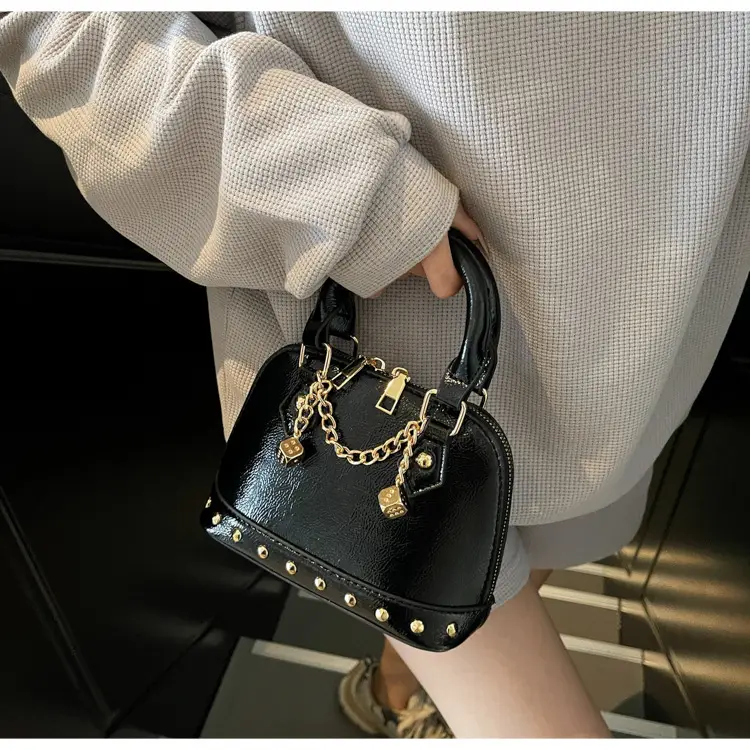 Silver Chain Satchel Bag for Women 2025 Spring — feature 44