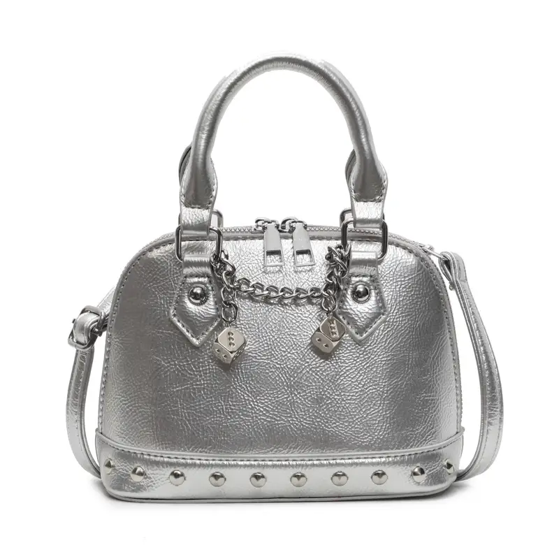 Silver Chain Satchel Bag for Women 2025 Spring - Image 4