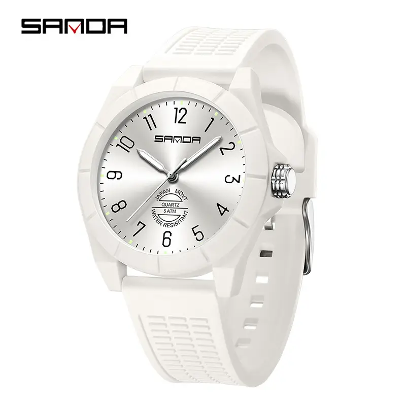 Sanda Black Silicone Water Resistant Watch for Teens - Image 10