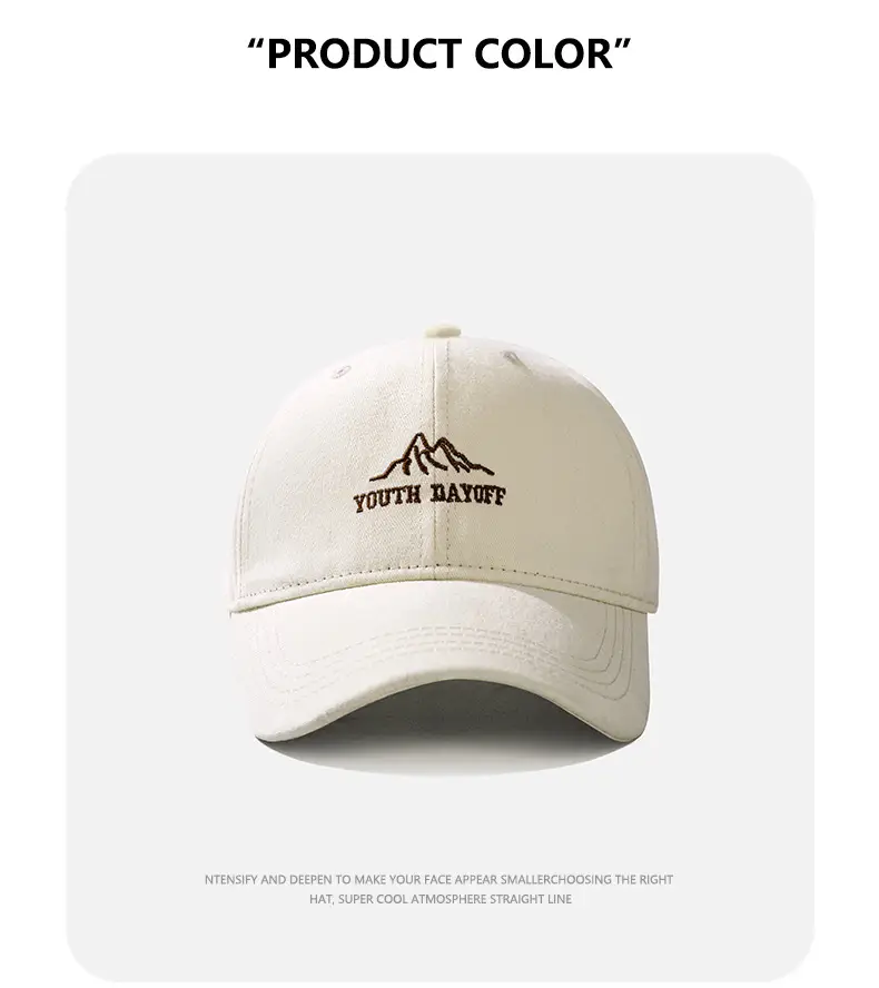 Red Mountain Peak Embroidered Baseball Cap for Kids Spring Summer 2025 — feature 12