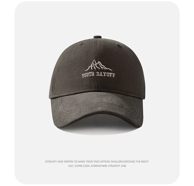 Red Mountain Peak Embroidered Baseball Cap for Kids Spring Summer 2025 — feature 15