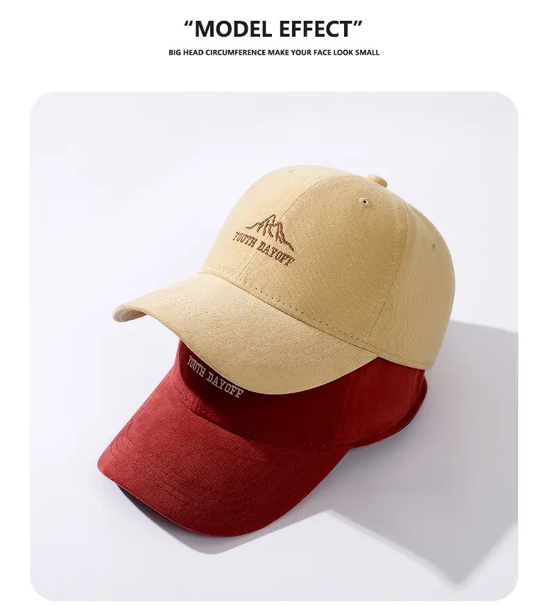 Red Mountain Peak Embroidered Baseball Cap for Kids Spring Summer 2025 — feature 7