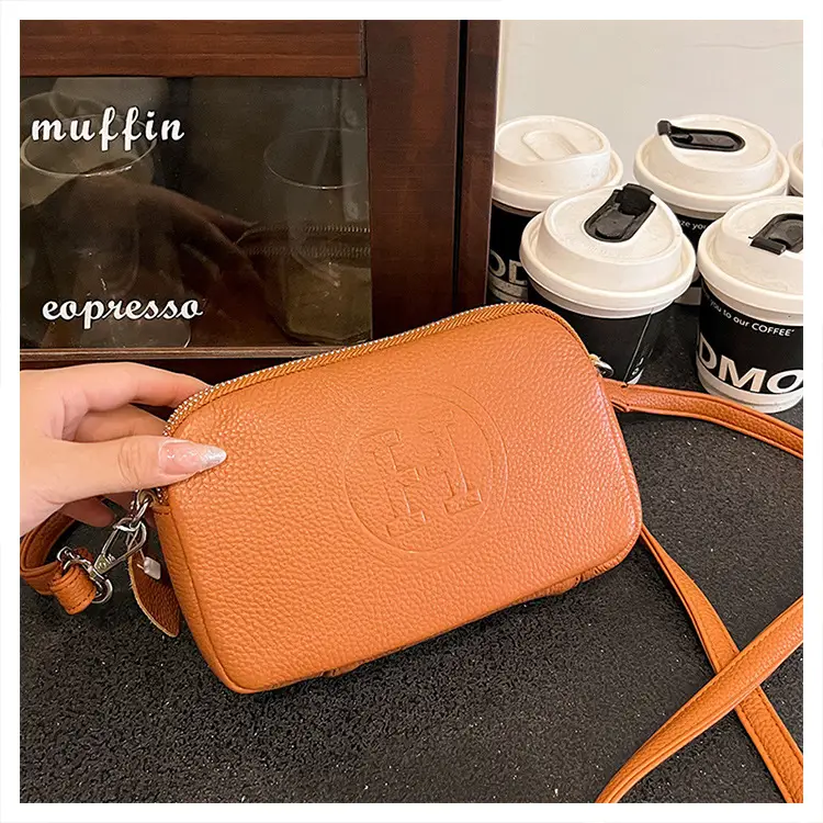 Black Cowhide Crossbody Bag for Women Multi Function — feature 21