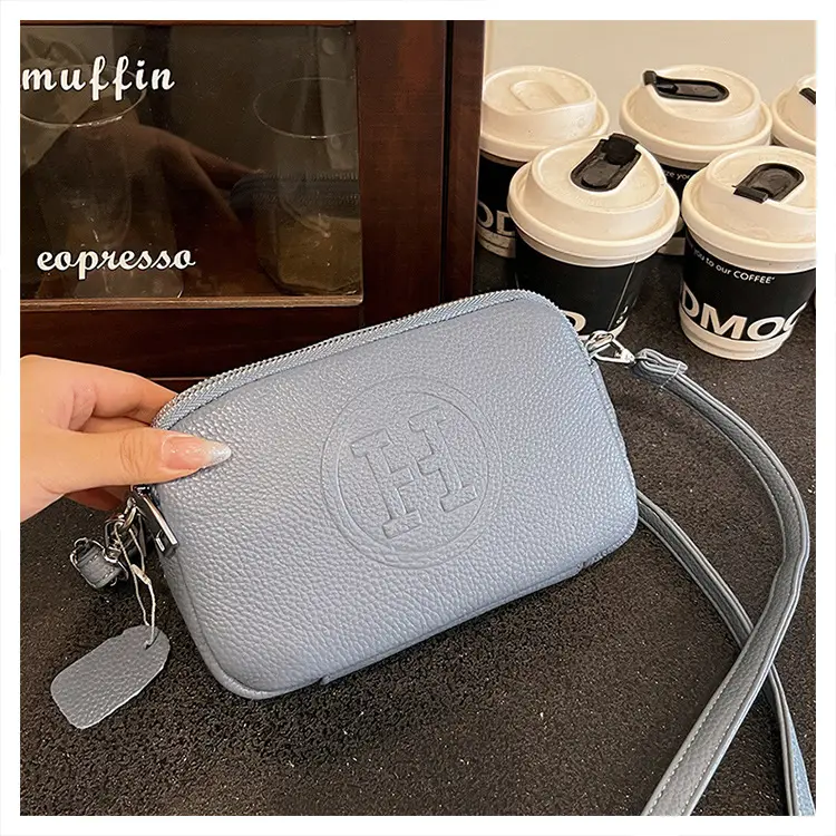 Black Cowhide Crossbody Bag for Women Multi Function — feature 22