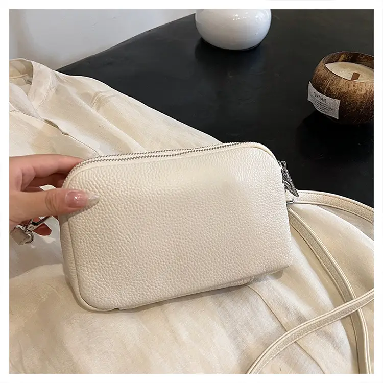 Black Cowhide Crossbody Bag for Women Multi Function — feature 30