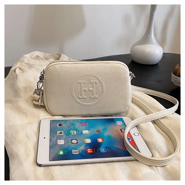 Black Cowhide Crossbody Bag for Women Multi Function — feature 31