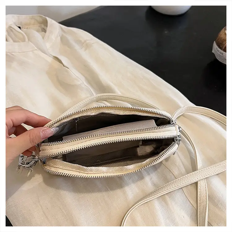Black Cowhide Crossbody Bag for Women Multi Function — feature 33