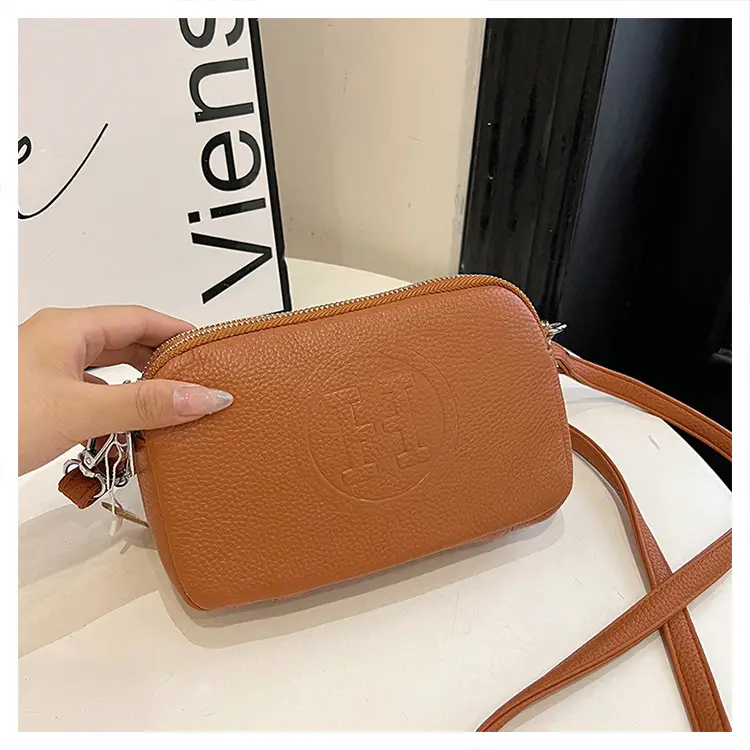Black Cowhide Crossbody Bag for Women Multi Function — feature 36