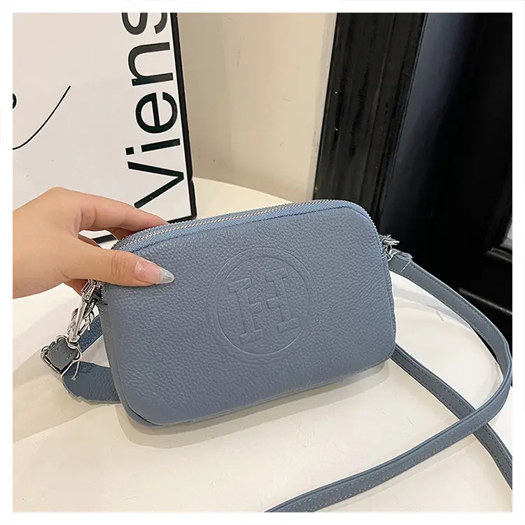 Black Cowhide Crossbody Bag for Women Multi Function — feature 38