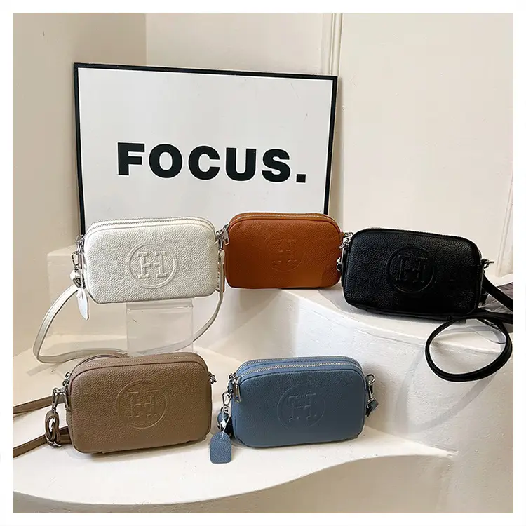 Black Cowhide Crossbody Bag for Women Multi Function — feature 40