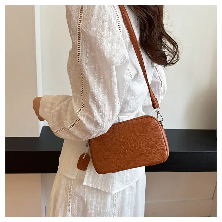 Black Cowhide Crossbody Bag for Women Multi Function — feature 44