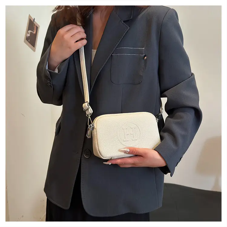 Black Cowhide Crossbody Bag for Women Multi Function — feature 51