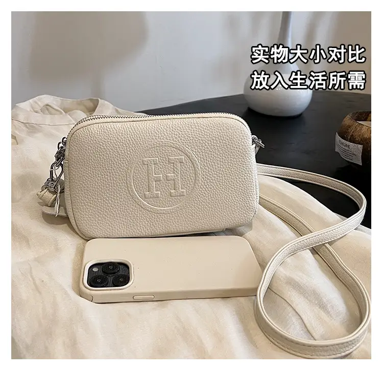 Black Cowhide Crossbody Bag for Women Multi Function — feature 7