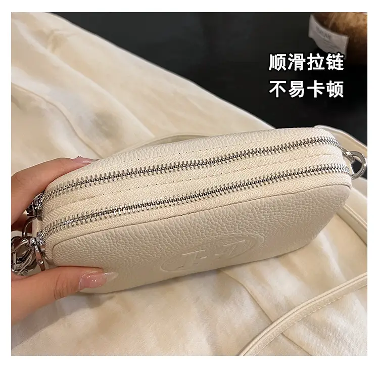 Black Cowhide Crossbody Bag for Women Multi Function — feature 9