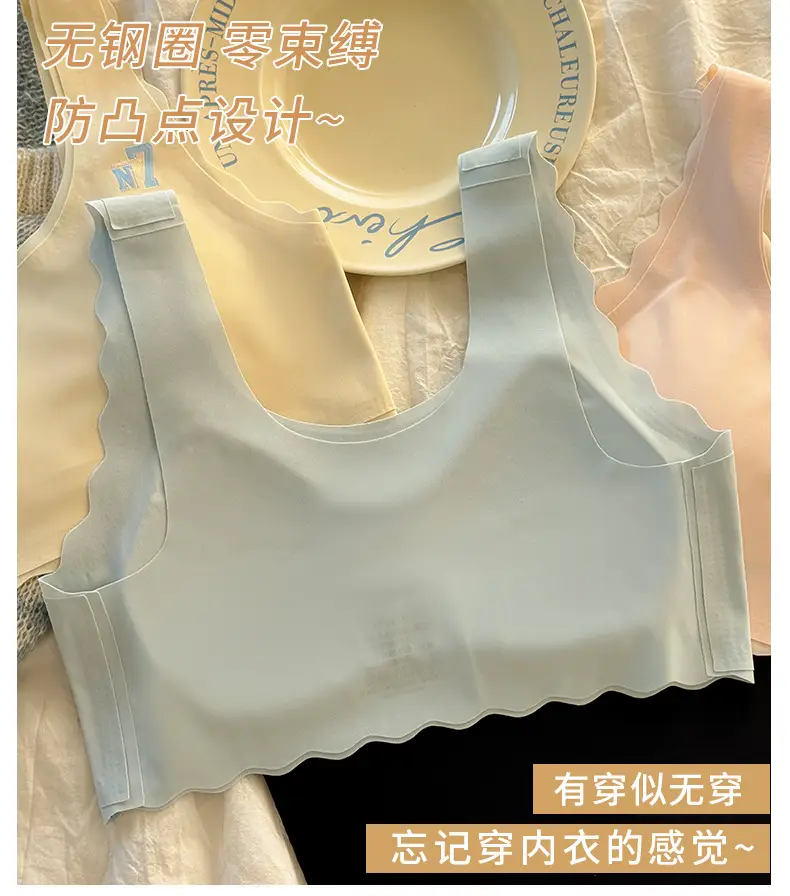 Fixed-Cup Seamless Sports Bra for Girls, Suitable for Ages 9-16, Puberty Bra for Young Girls — feature 6
