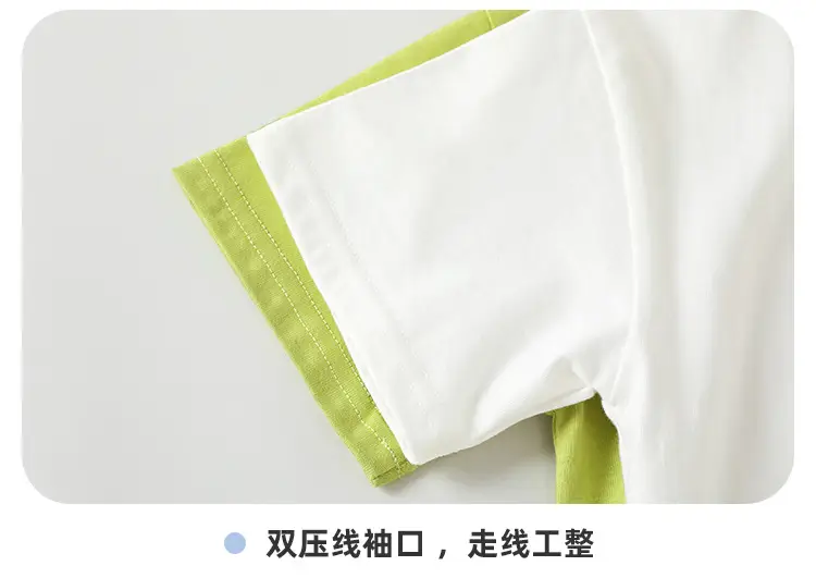 Kaka Panda Boys T-Shirt Summer Wear White Green Blue Light — feature 15