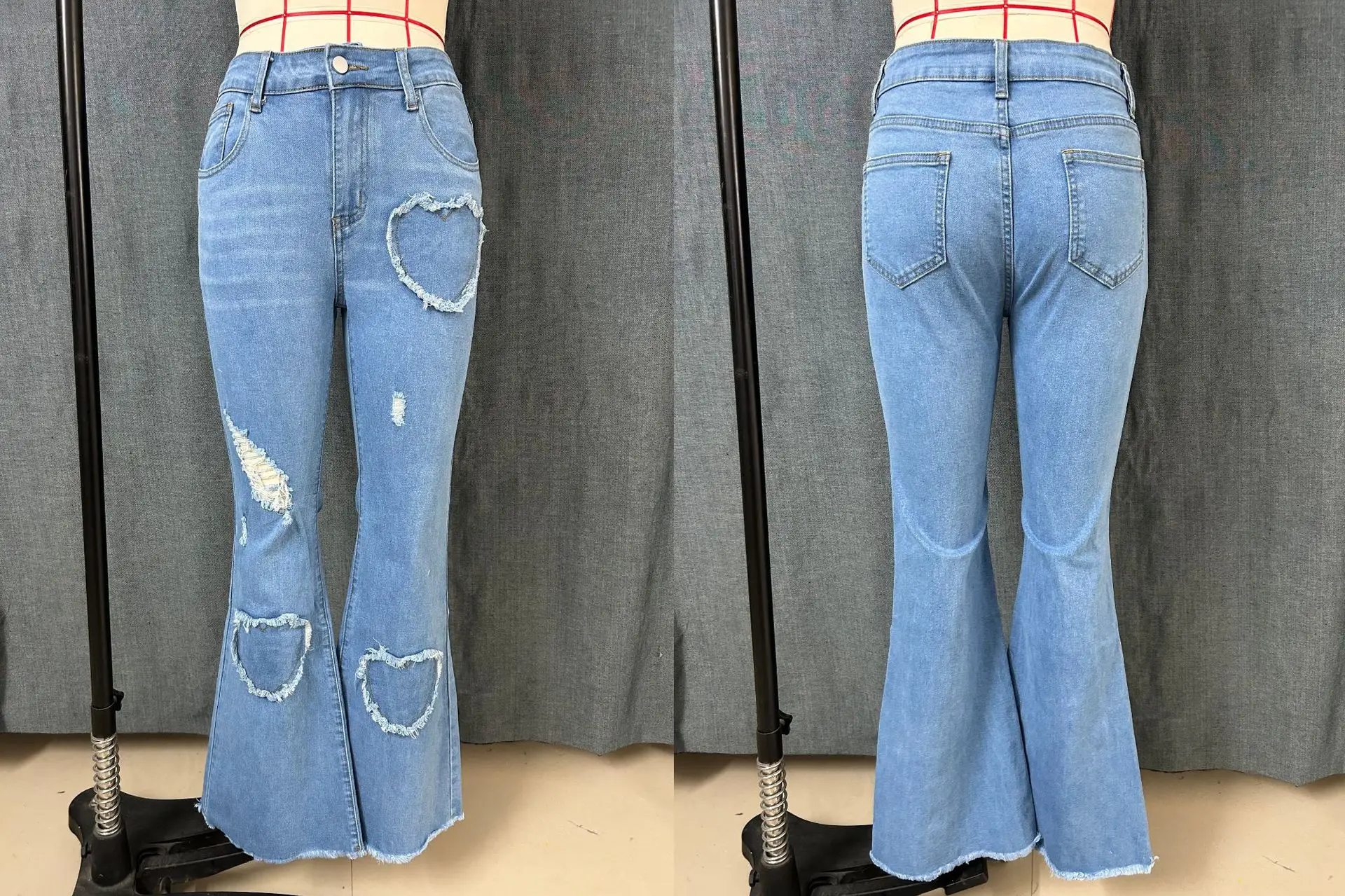 Women Pink Heart-Shaped Ripped Jeans 2025 — feature 21