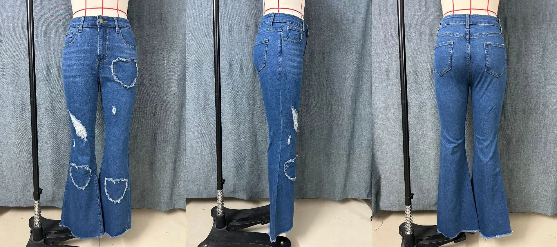 Women Pink Heart-Shaped Ripped Jeans 2025 — feature 22