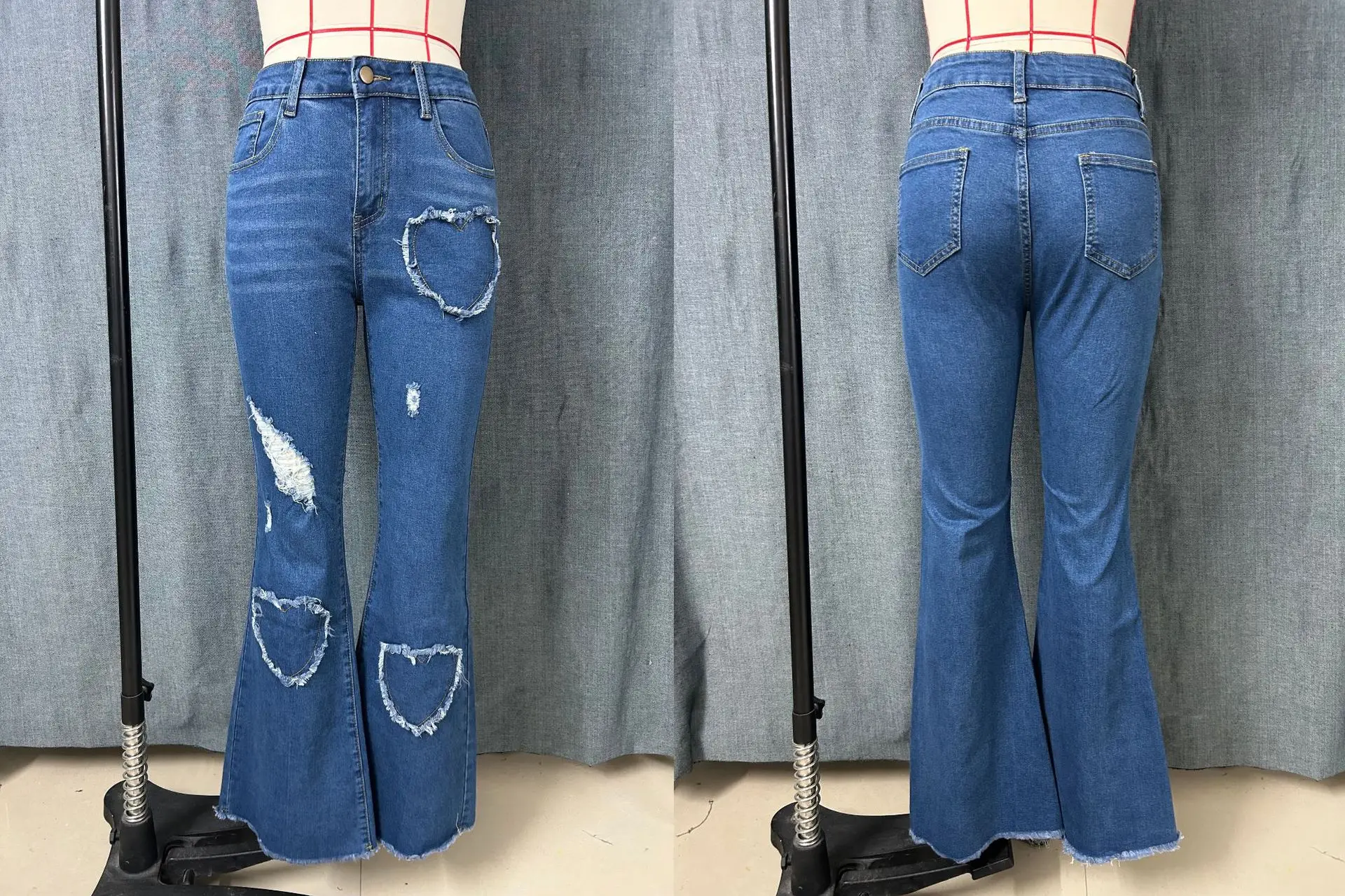 Women Pink Heart-Shaped Ripped Jeans 2025 — feature 23