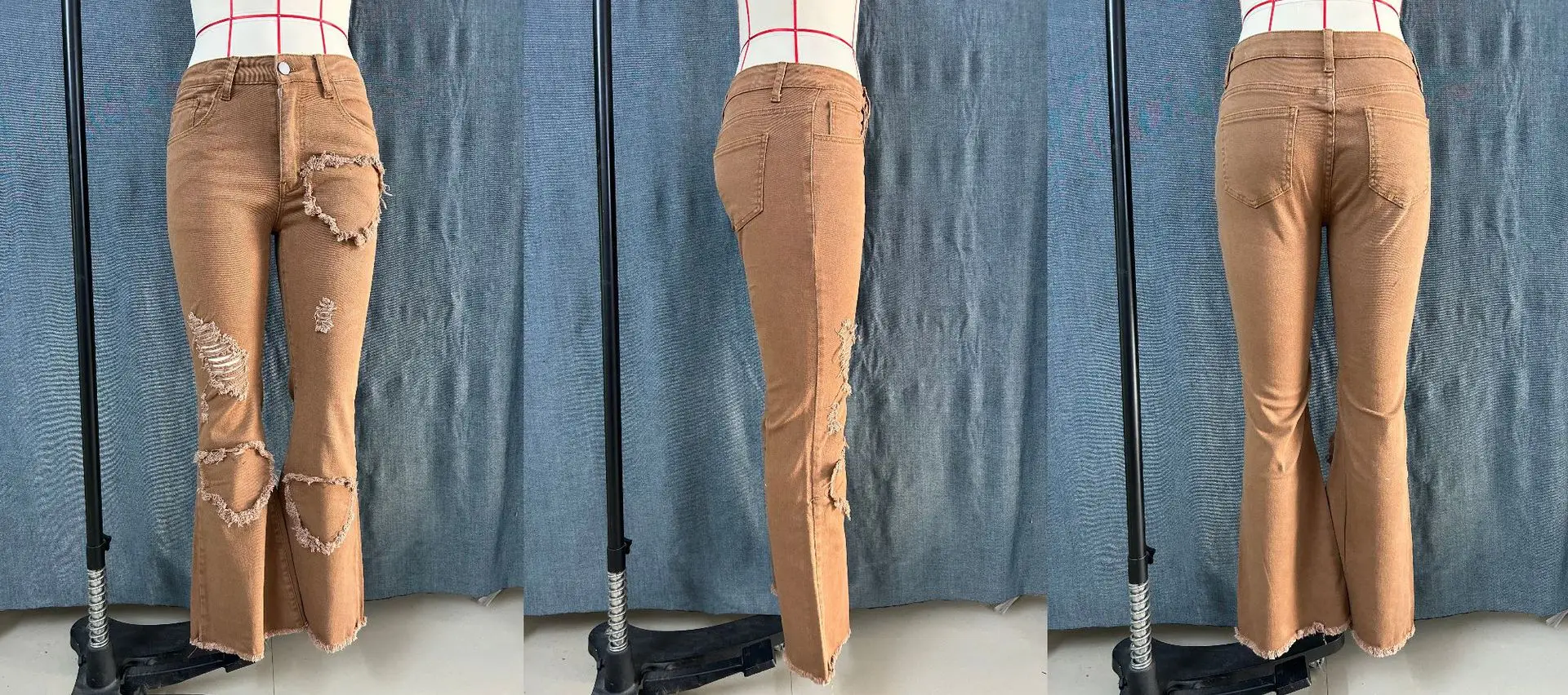 Women Pink Heart-Shaped Ripped Jeans 2025 — feature 26