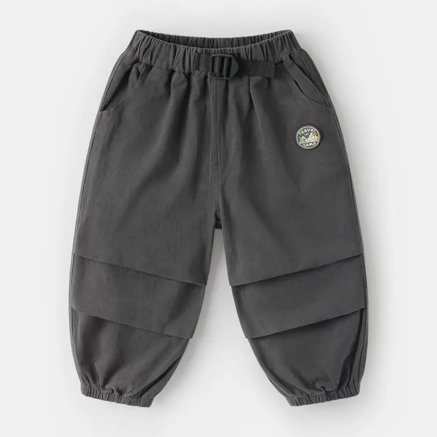 Boys Fake Two-Piece Long Sleeve T-Shirt Spring Outfit Set - Image 3