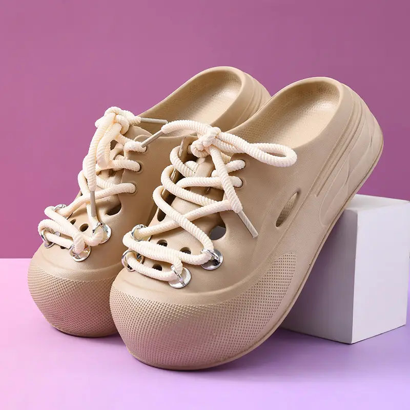 2025 New Slippers Women's Non-Slip Deodorant Summer Eva Slippers Non-Smelly Foot Dung Slippers Outdoor High-Level Slippers