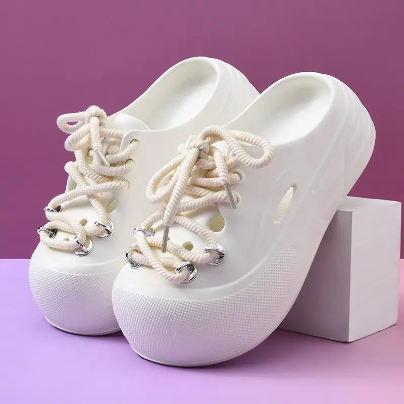 2025 New Slippers Women's Non-Slip Deodorant Summer Eva Slippers Non-Smelly Foot Dung Slippers Outdoor High-Level Slippers