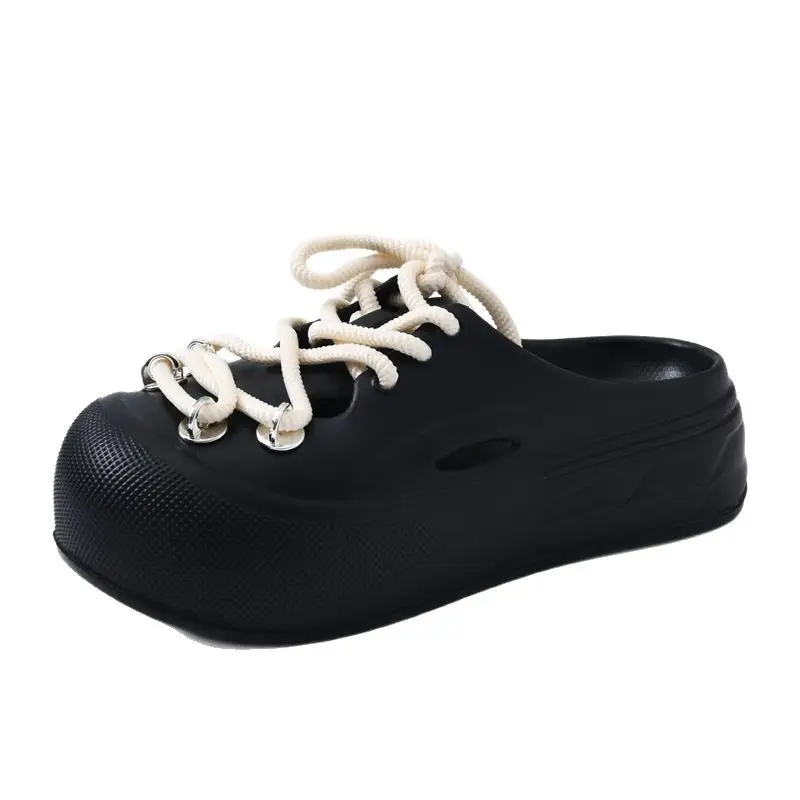 2025 New Slippers Women's Non-Slip Deodorant Summer Eva Slippers Non-Smelly Foot Dung Slippers Outdoor High-Level Slippers