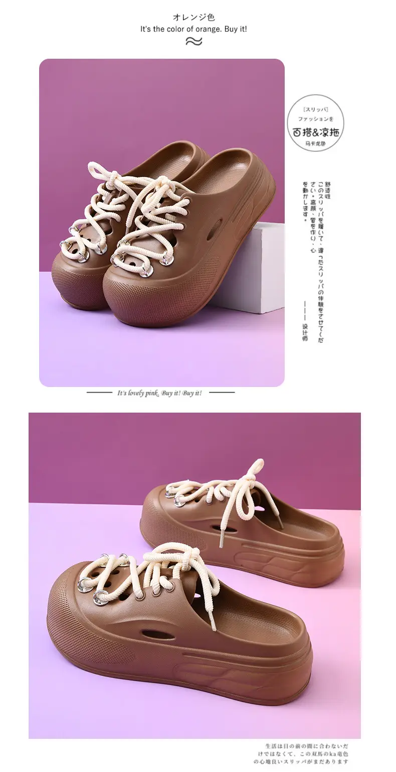 2025 New Slippers Women's Non-Slip Deodorant Summer Eva Slippers Non-Smelly Foot Dung Slippers Outdoor High-Level Slippers — feature 15