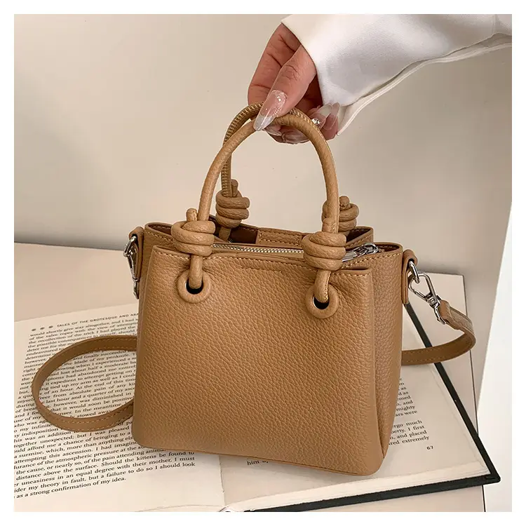 Women's Vintage Bucket Bag Tan 2025 New Arrival — feature 15