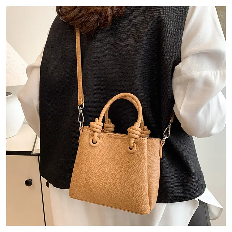 Women's Vintage Bucket Bag Tan 2025 New Arrival — feature 17