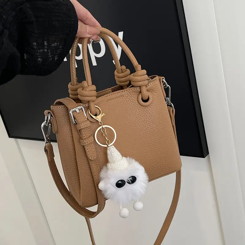 Women's Vintage Bucket Bag Tan 2025 New Arrival - Image 2