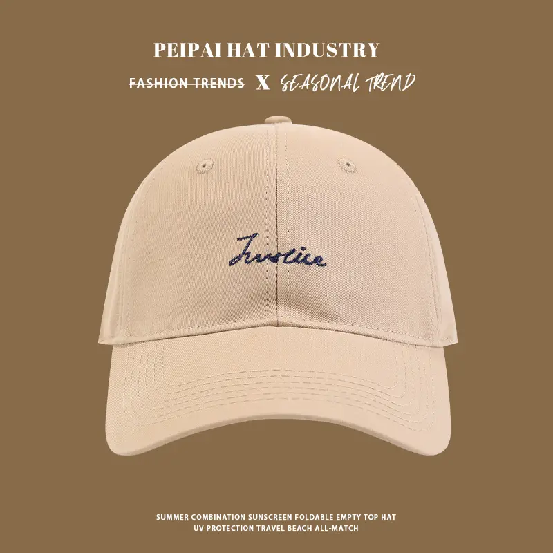 2025 New Letter Embroidery Cap Women's Big Head Face Small Baseball Cap Korean Versatile Couple Cap Men — feature 6