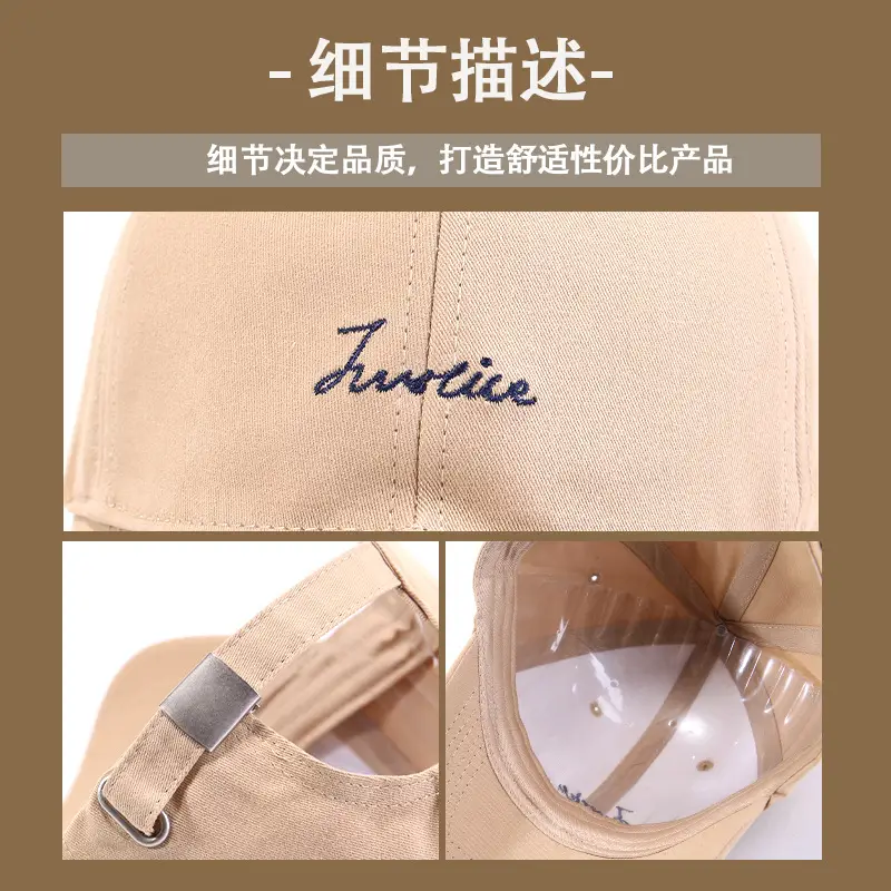 2025 New Letter Embroidery Cap Women's Big Head Face Small Baseball Cap Korean Versatile Couple Cap Men — feature 9