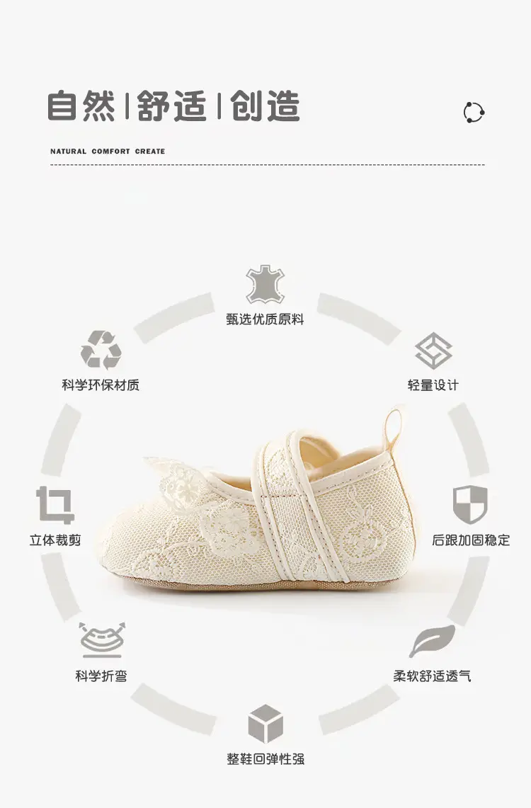 Baby Lace Socks for Girls 3-6 Years Soft Sole — feature 4