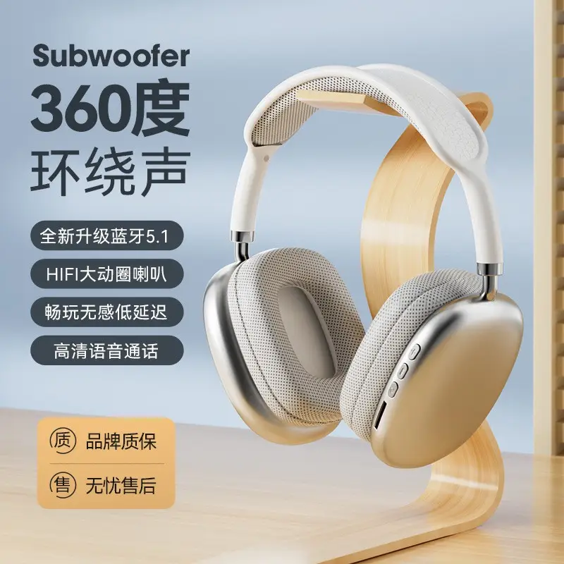 Wholesale cross-border explosions for Apple P9ProMax headset headset headset subwoofer wireless bluetooth headset