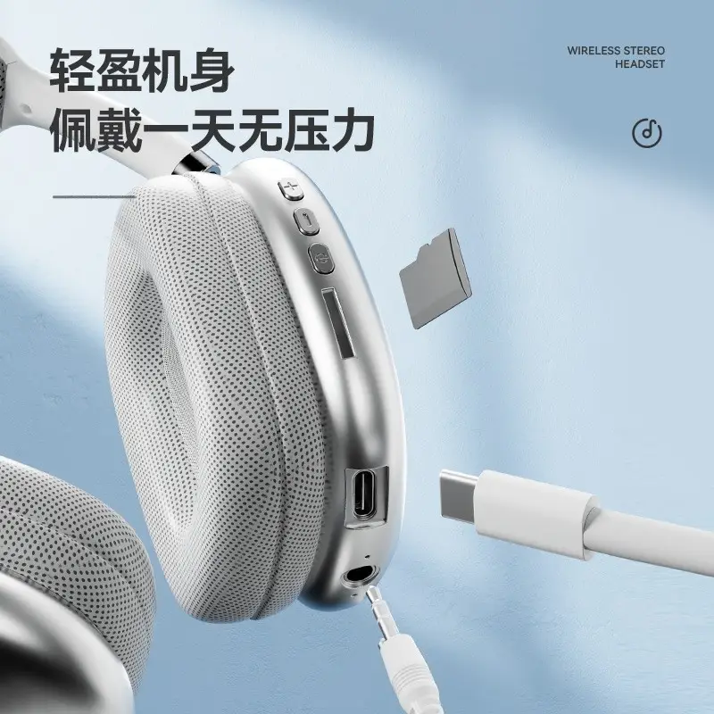 Wholesale cross-border explosions for Apple P9ProMax headset headset headset subwoofer wireless bluetooth headset