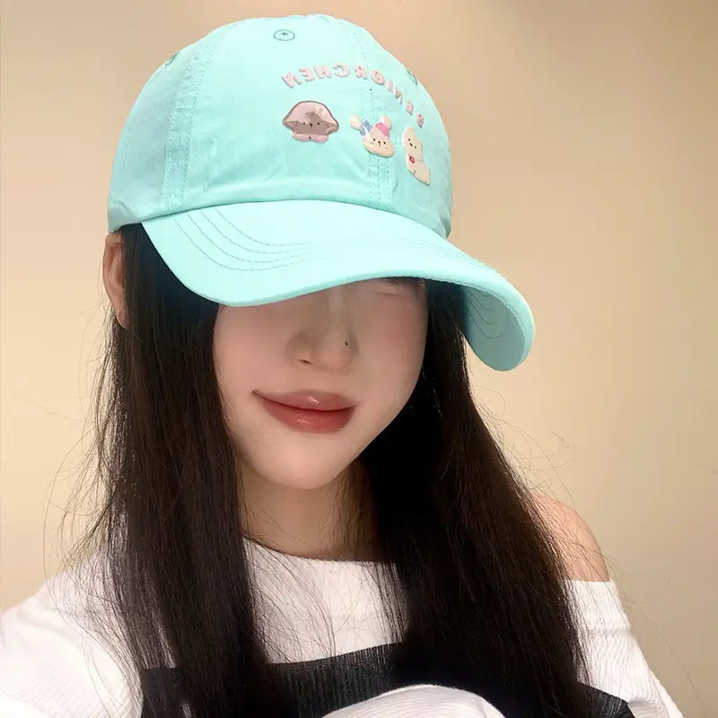 Mint Green Puppy Cap Women Spring Summer Sun Shade - Image 6