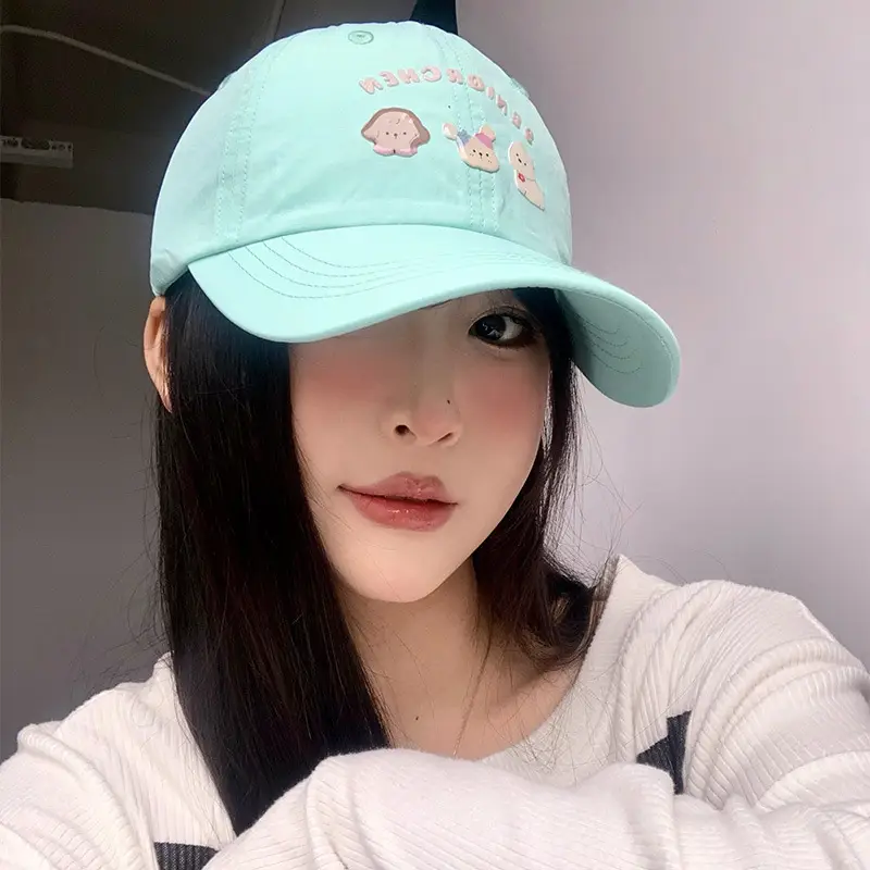 Mint Green Puppy Cap Women Spring Summer Sun Shade - Image 7